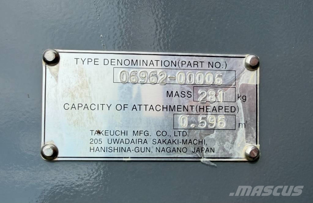 Takeuchi TL 12 V-2 Lánctalpas homlokrakodók