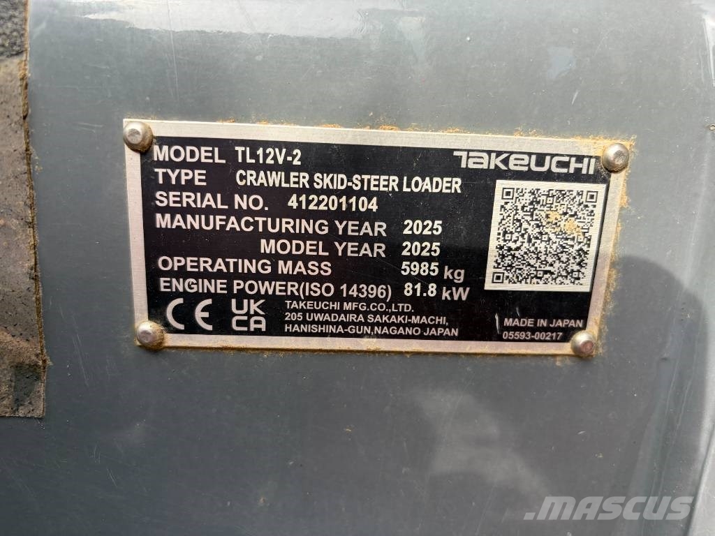 Takeuchi TL 12 V-2 Lánctalpas homlokrakodók