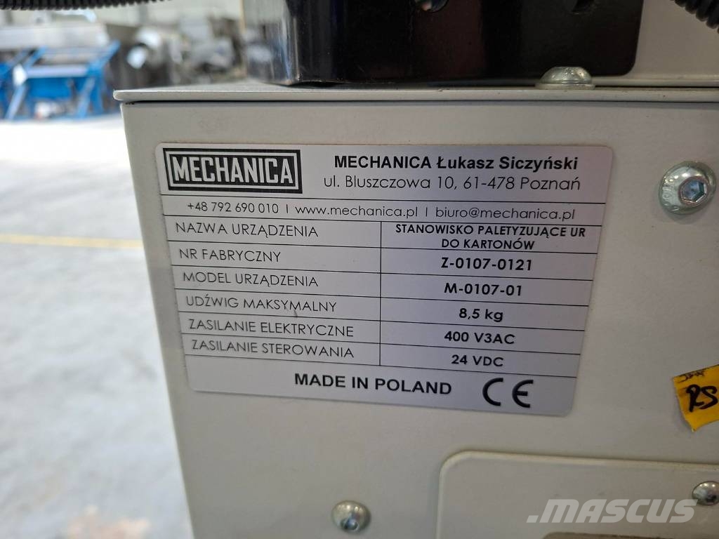 STANOWISKO PALETYZUJĄCE UR DO KARTONÓW MECHANICA M-0107-01 Others