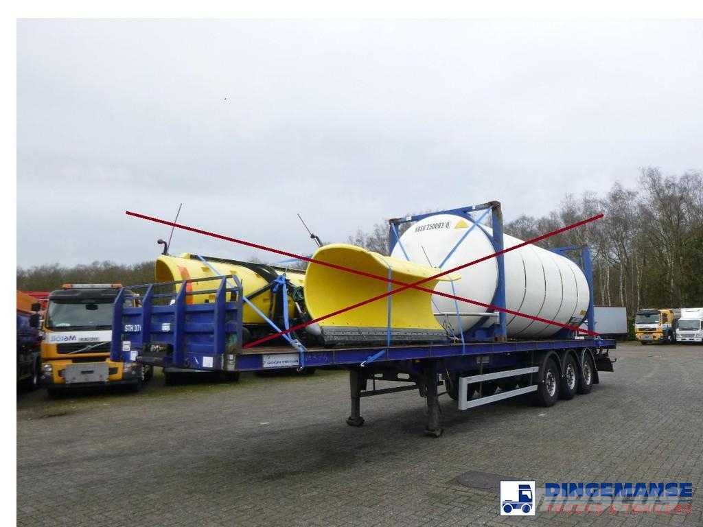 Tirsan 3 axle Platform trailer Semi-trailer med lad/flatbed