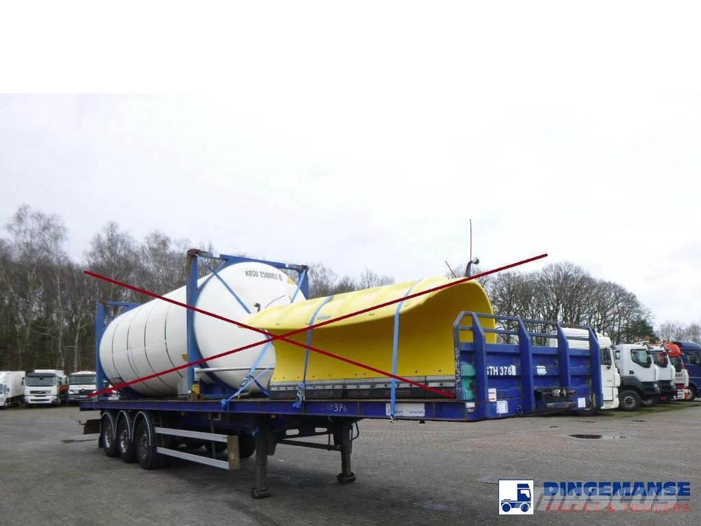 Tirsan 3 axle Platform trailer Semi-trailer med lad/flatbed