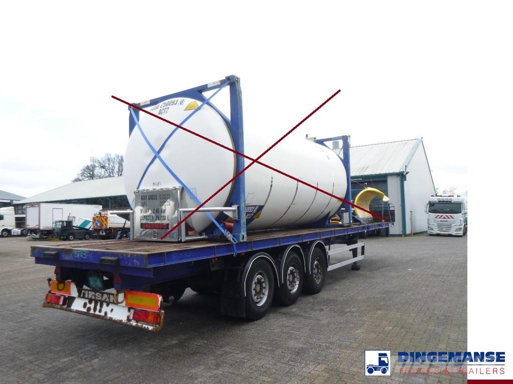 Tirsan 3 axle Platform trailer Semi-trailer med lad/flatbed