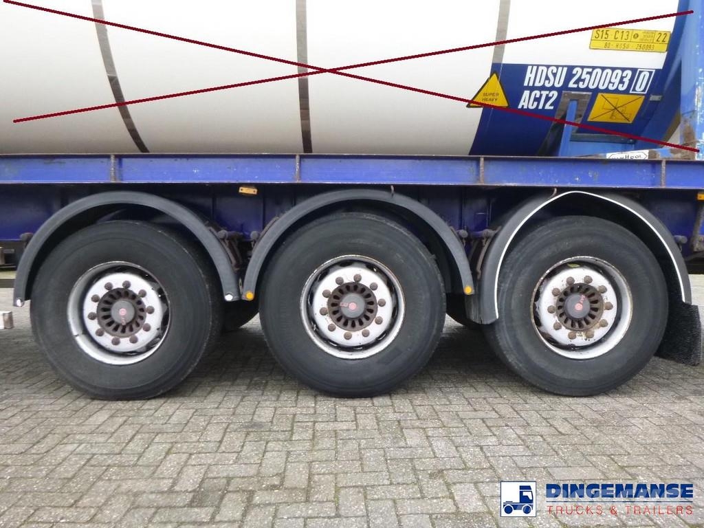 Tirsan 3 axle Platform trailer Semi-trailer med lad/flatbed