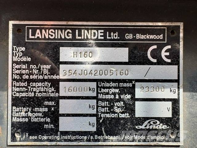 Linde H 160 Dizel forkliftler