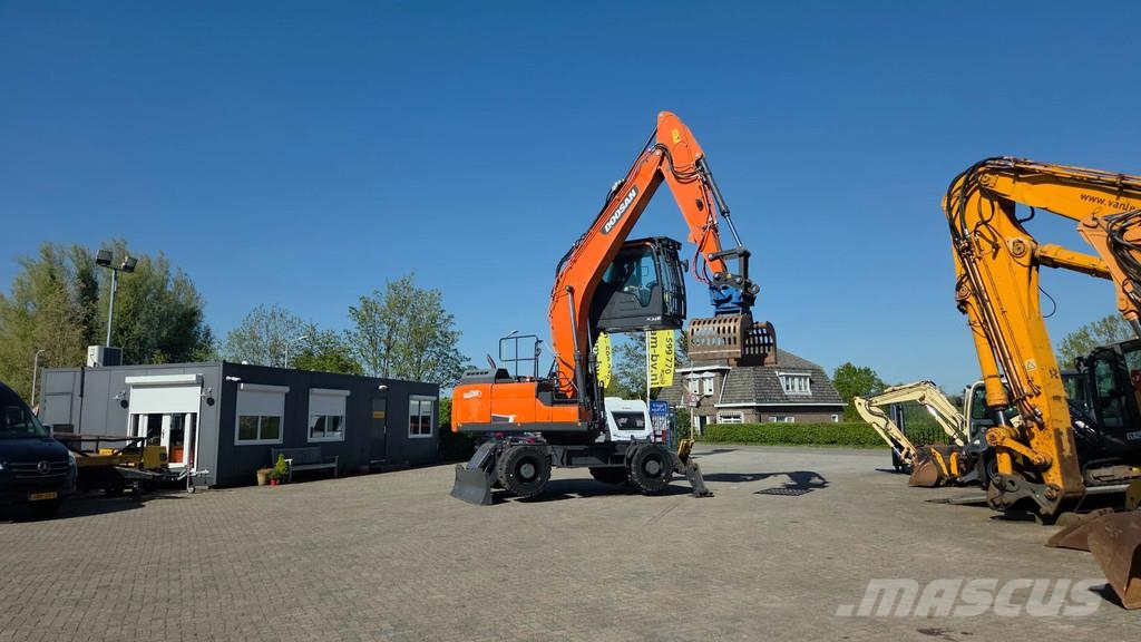 Doosan DX210W-5 2018 met Zijtveld S1202D sorteergrijper 2 Колісні екскаватори