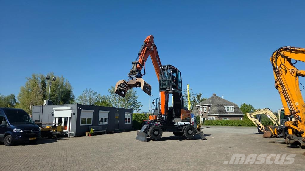 Doosan DX210W-5 2018 met Zijtveld S1202D sorteergrijper 2 Колісні екскаватори