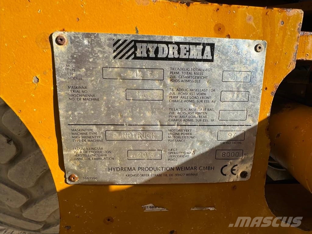 Hydrema 912 E S Σπαστό Dump Truck ADT