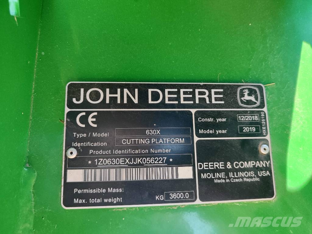 John Deere 630x VARIO Mietitrebbiatrici