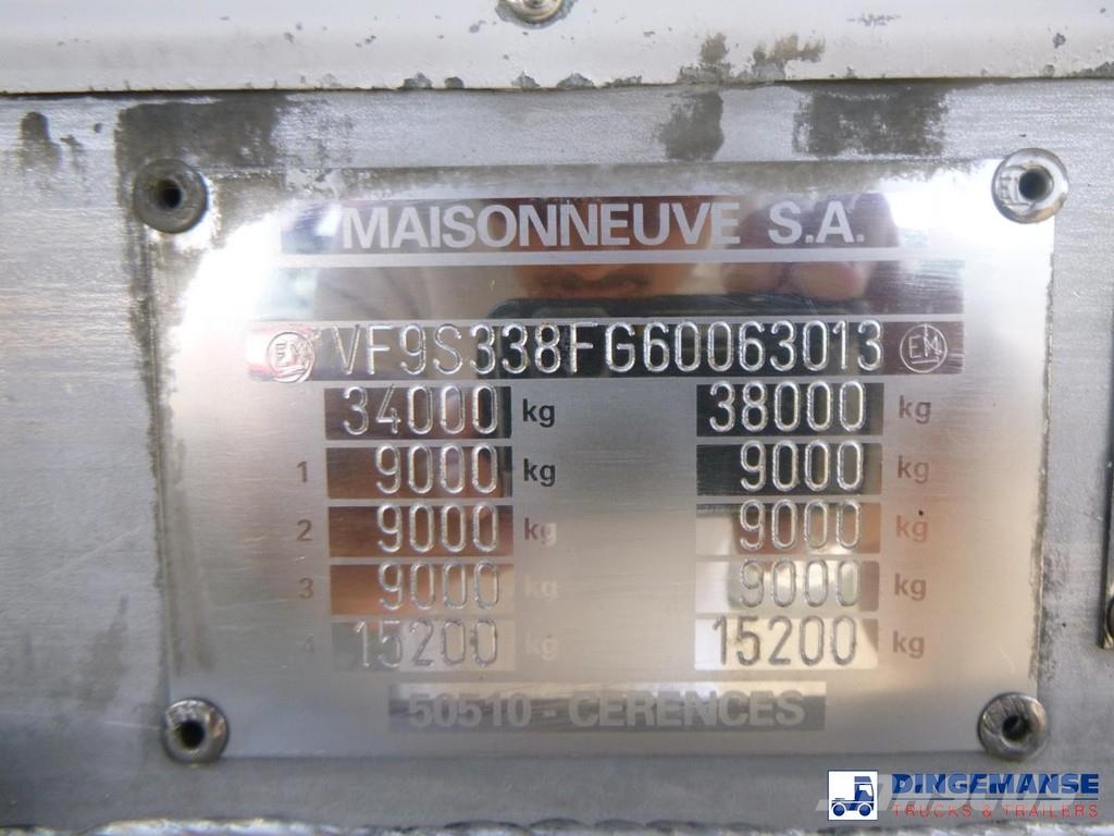 Maisonneuve Food tank inox 58 m3 / 4 comp + compressor Tankopleggers