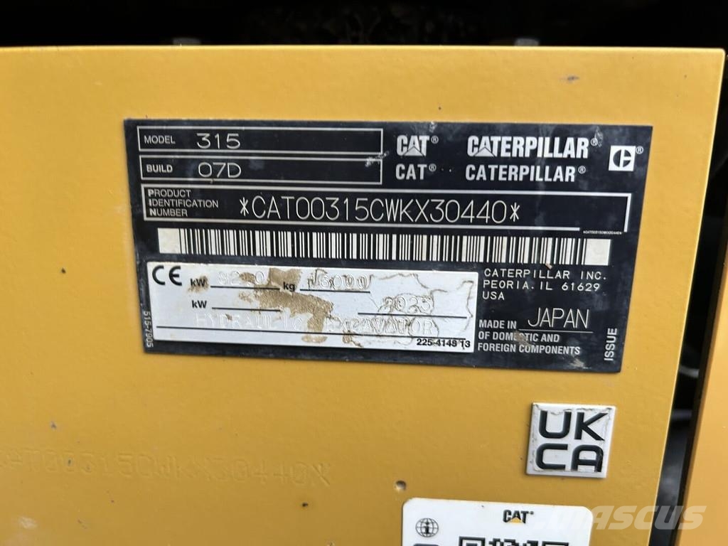 CAT 315-07 Bageri guseničari