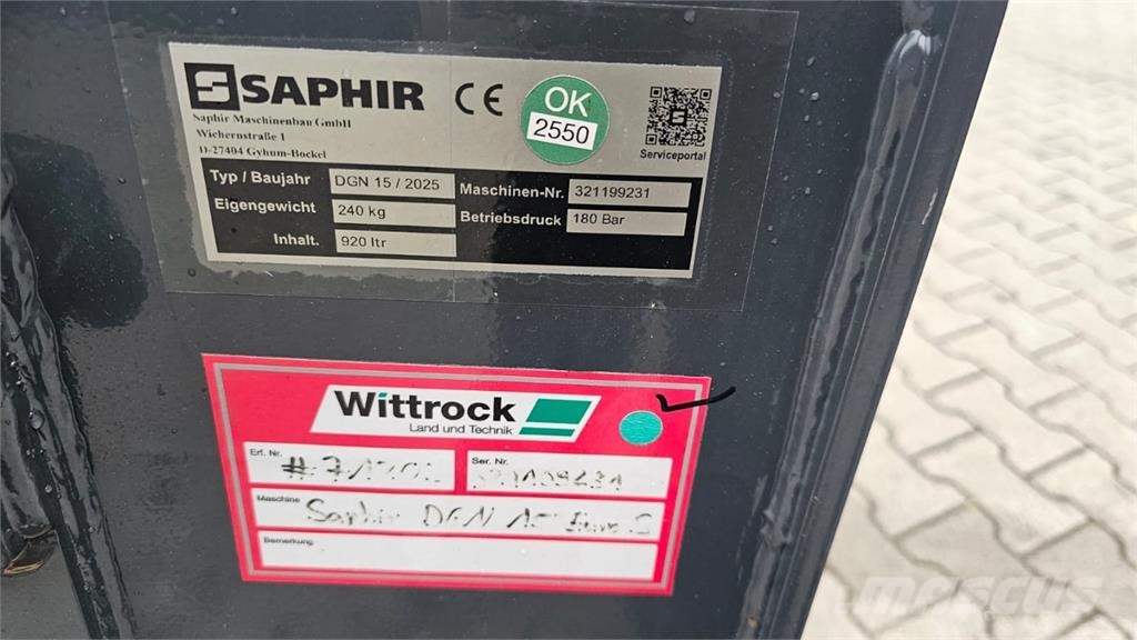 Saphir DGN 15 Euro S Sonstiges Traktorzubehör