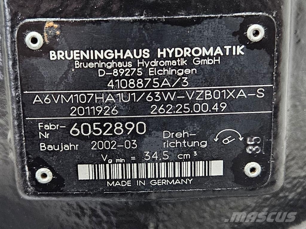 Ahlmann AZ6-4108875A-Hydromatik A6VM107-Drive motor Hydraulics