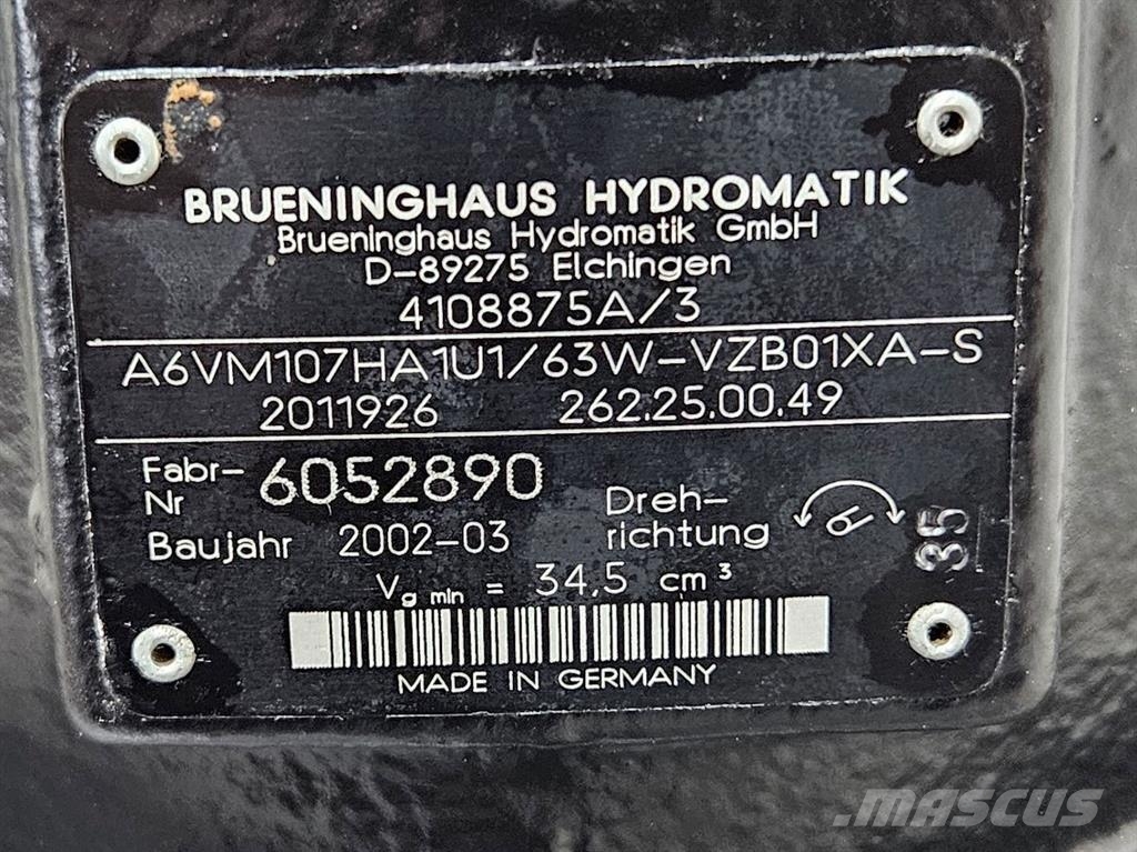 Ahlmann AZ6-4108875A-Hydromatik A6VM107-Drive motor Гидравлическая система