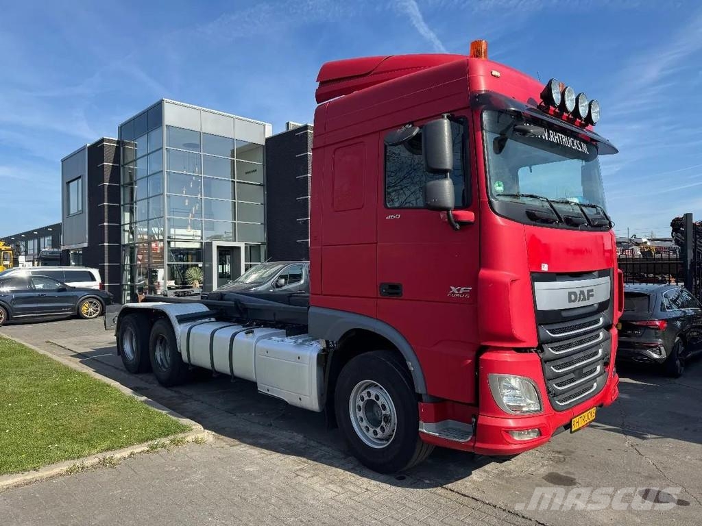DAF XF 460 6X2 EURO 6 VDL HOOK 20T Rol kiper kamioni sa kukom za podizanje tereta