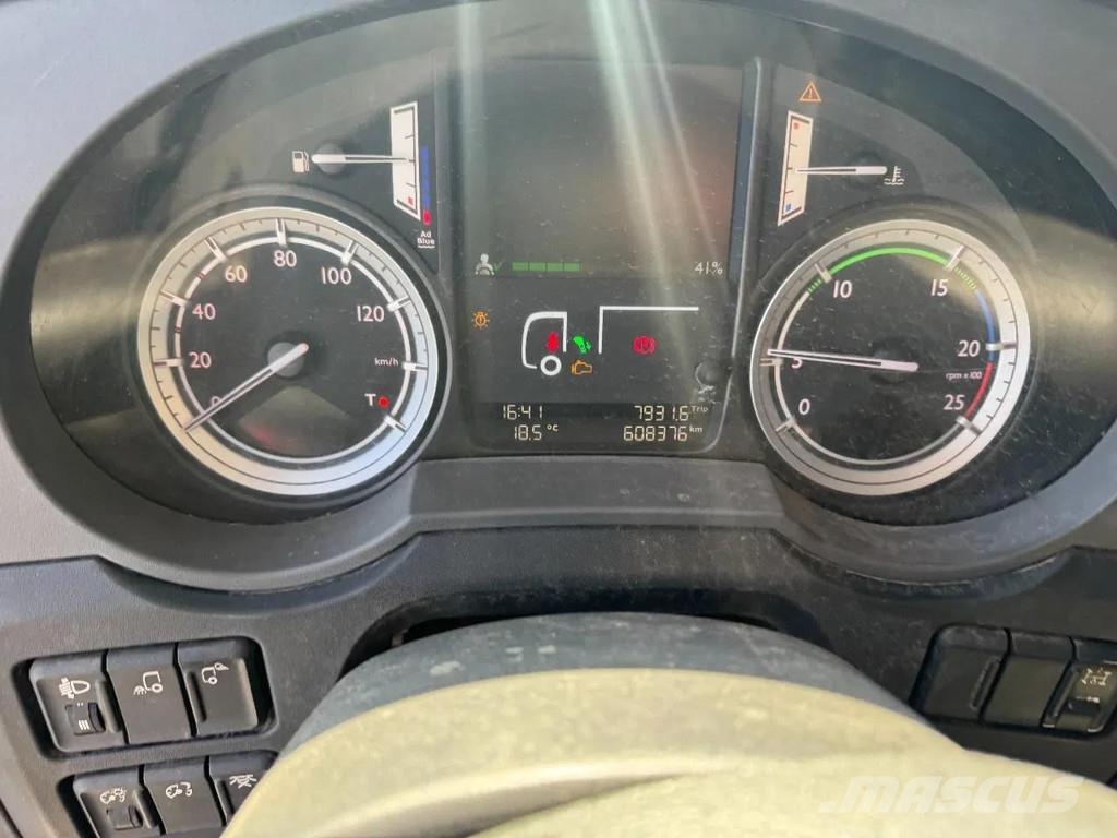 DAF XF 460 6X2 EURO 6 VDL HOOK 20T Rol kiper kamioni sa kukom za podizanje tereta