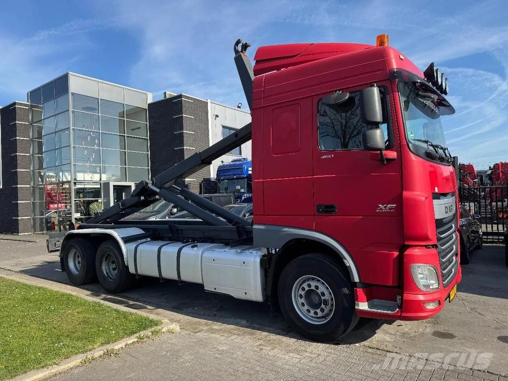 DAF XF 460 6X2 EURO 6 VDL HOOK 20T Rol kiper kamioni sa kukom za podizanje tereta