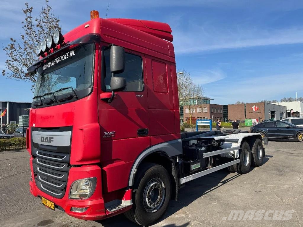 DAF XF 460 6X2 EURO 6 VDL HOOK 20T Rol kiper kamioni sa kukom za podizanje tereta