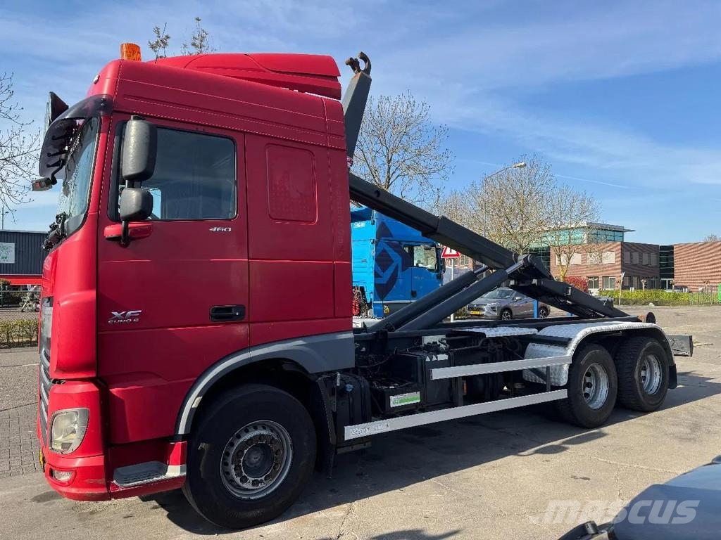DAF XF 460 6X2 EURO 6 VDL HOOK 20T Rol kiper kamioni sa kukom za podizanje tereta