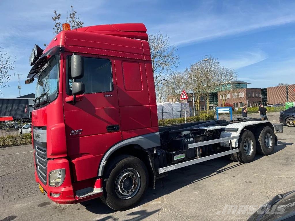 DAF XF 460 6X2 EURO 6 VDL HOOK 20T Rol kiper kamioni sa kukom za podizanje tereta
