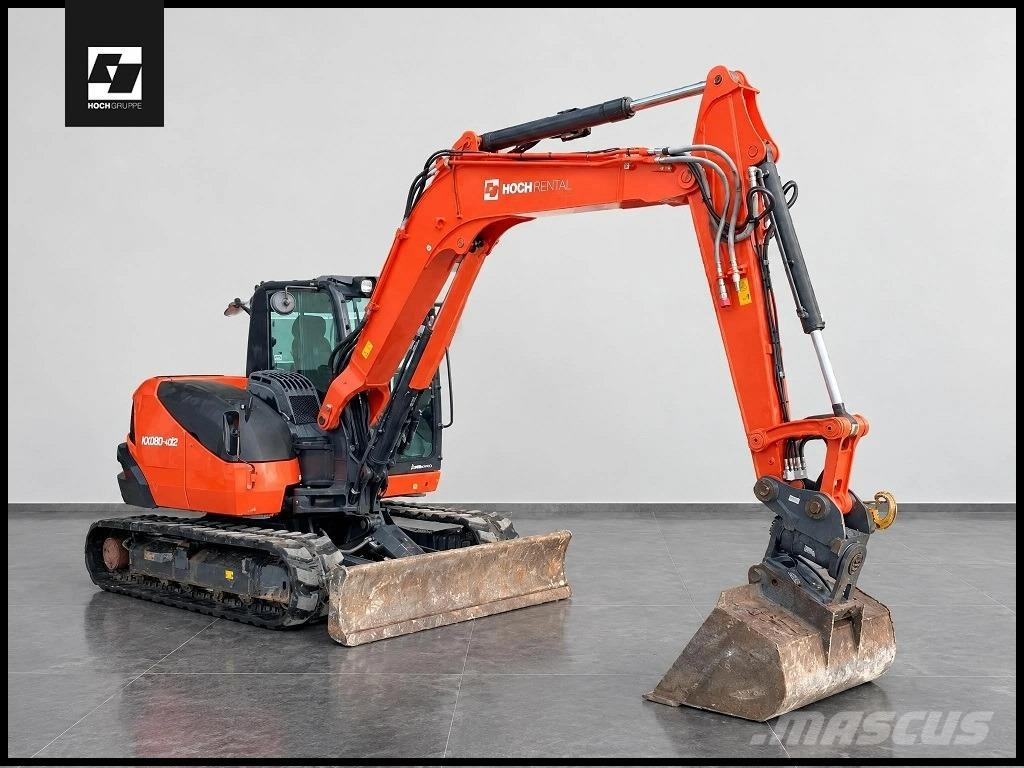 Kubota KX080-4@2 KLIMA Power-Tilt HS08 KX085 Midi ekskavatörler 7 - 12 t