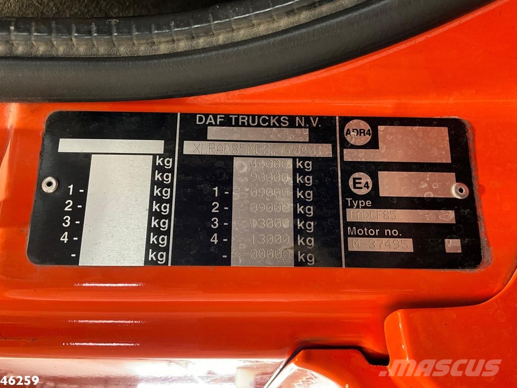 DAF FAD 85 CF 460 8x4 Palfinger 72 Tonmeter laadkraan رافعات صالحة لكل أنواع الطرق