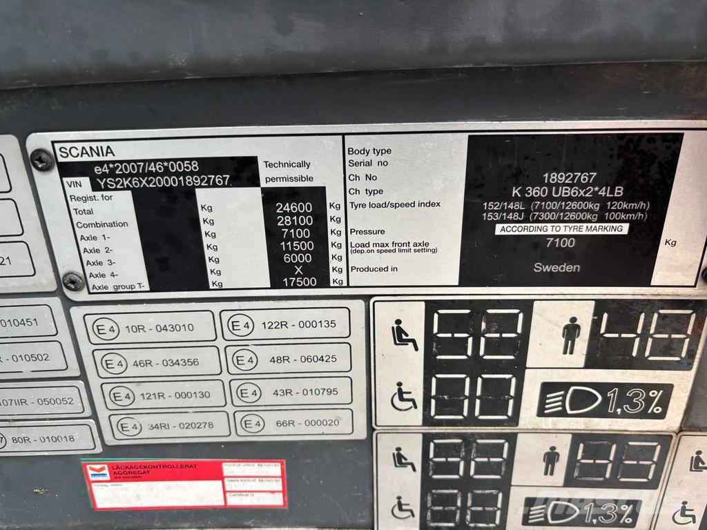 Scania K 360 OmniExpress 6x2*4 AC / AUXILIARY HEATER Pilsētas autobusi
