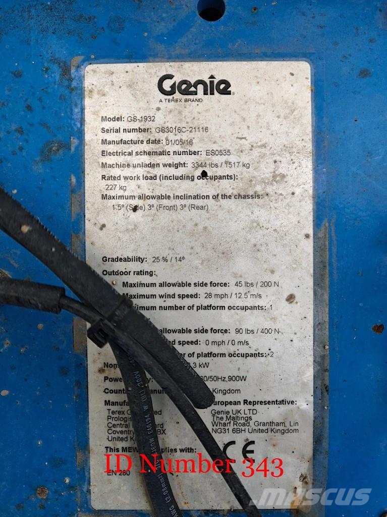 Genie GS1932 21 Pieces! Schaarhoogwerkers