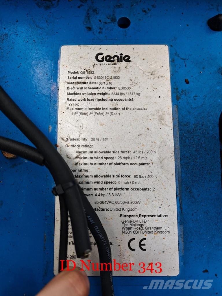 Genie GS1932 21 Pieces! Schaarhoogwerkers