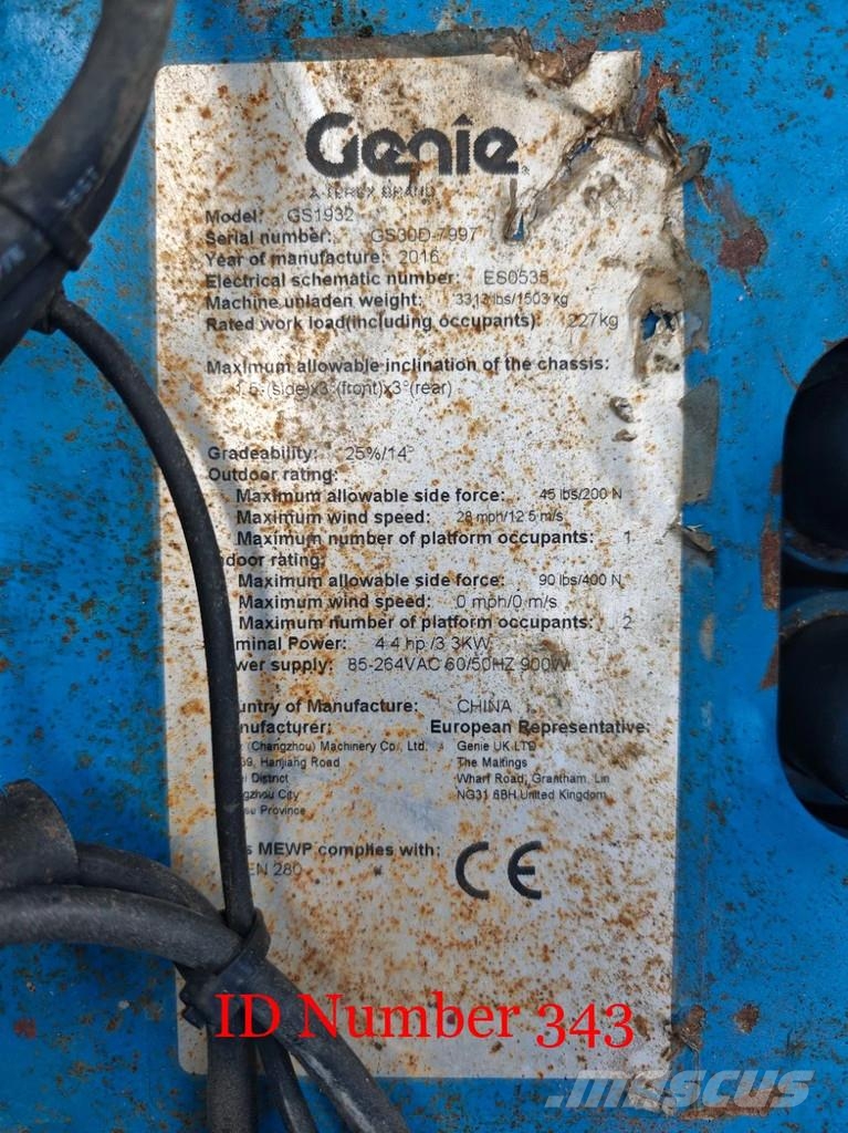 Genie GS1932 21 Pieces! Schaarhoogwerkers