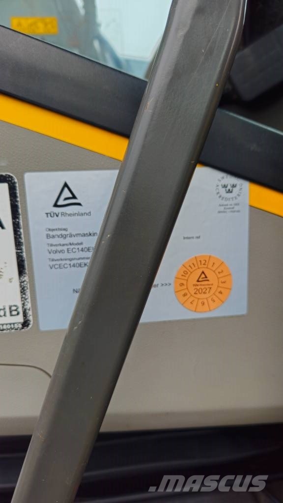 Volvo EC 140 EL Kāpurķēžu ekskavatori