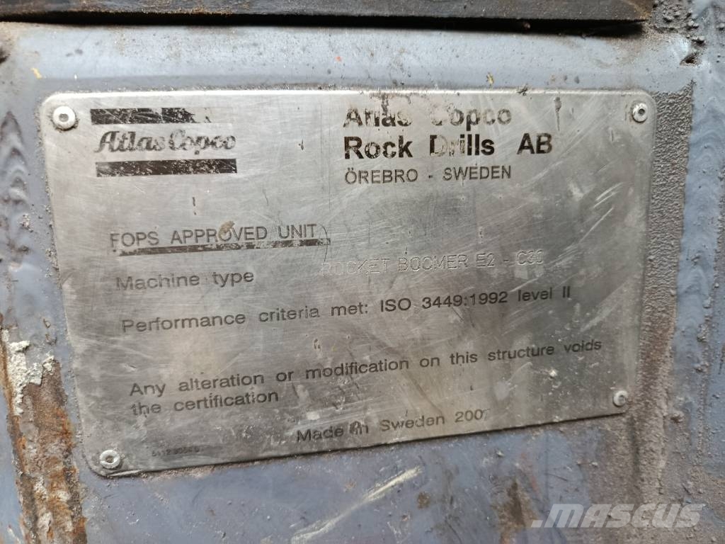 Atlas Copco Rocket Boomer E2 - C30 مثبتات كابلات تحت سطح الأرض