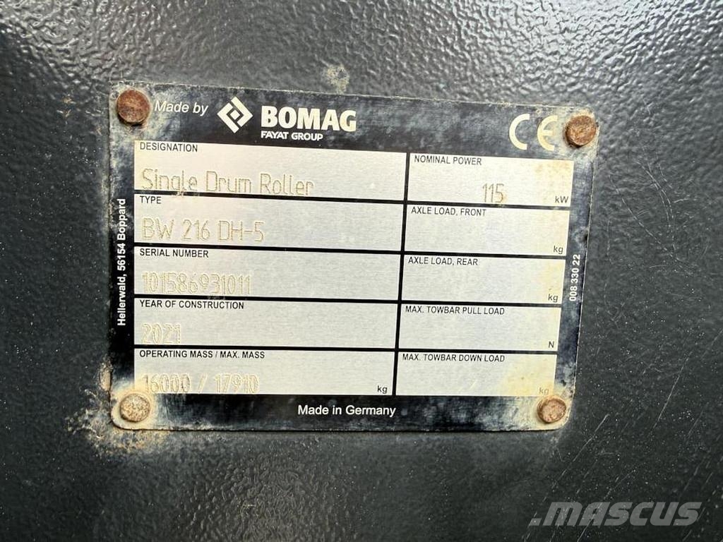 Bomag BW 216 DH-5 Other tillage machines and accessories