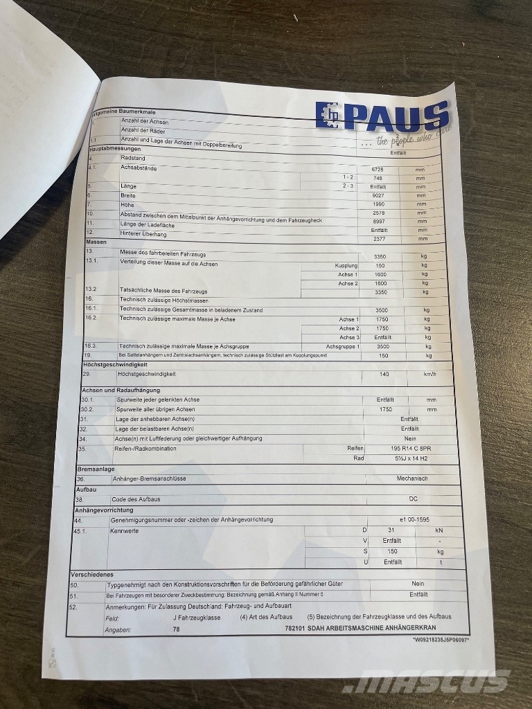 Paus PTK 31 Visurgājēji celtņi