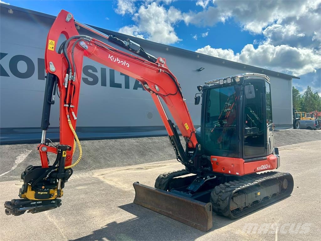 Kubota KX060-5 PYÖRITTÄJÄLLÄ Minigraafmachines < 7t