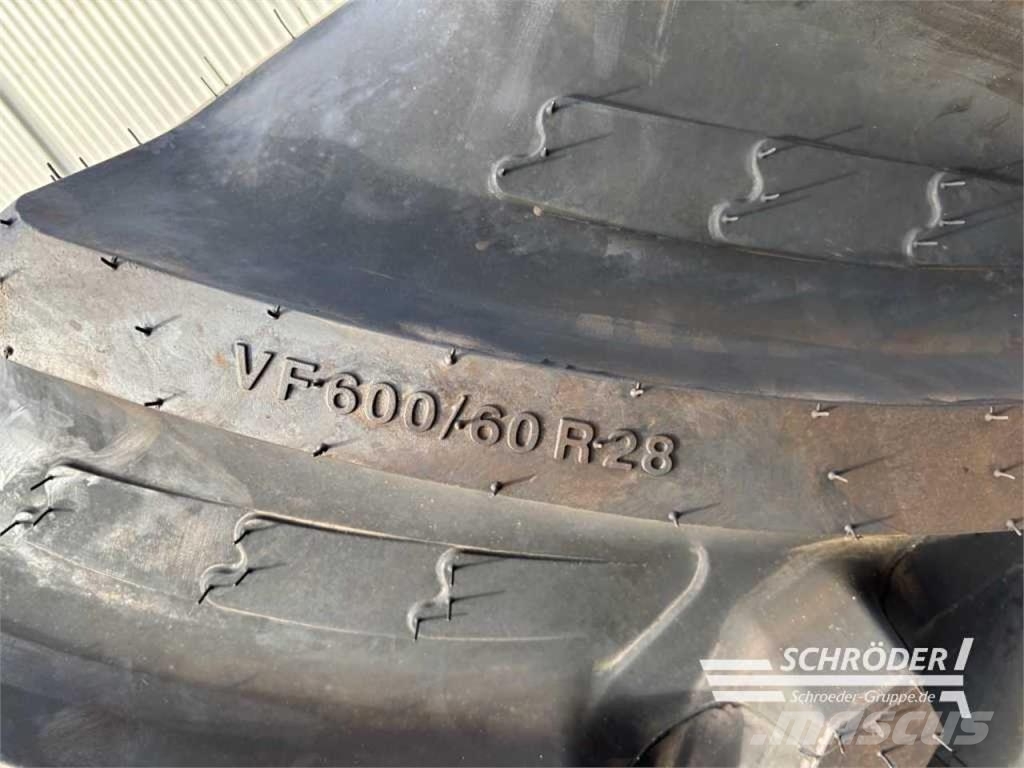 BKT VF 600/60 R28 + VF 710/60 R38 Tyres, wheels and rims