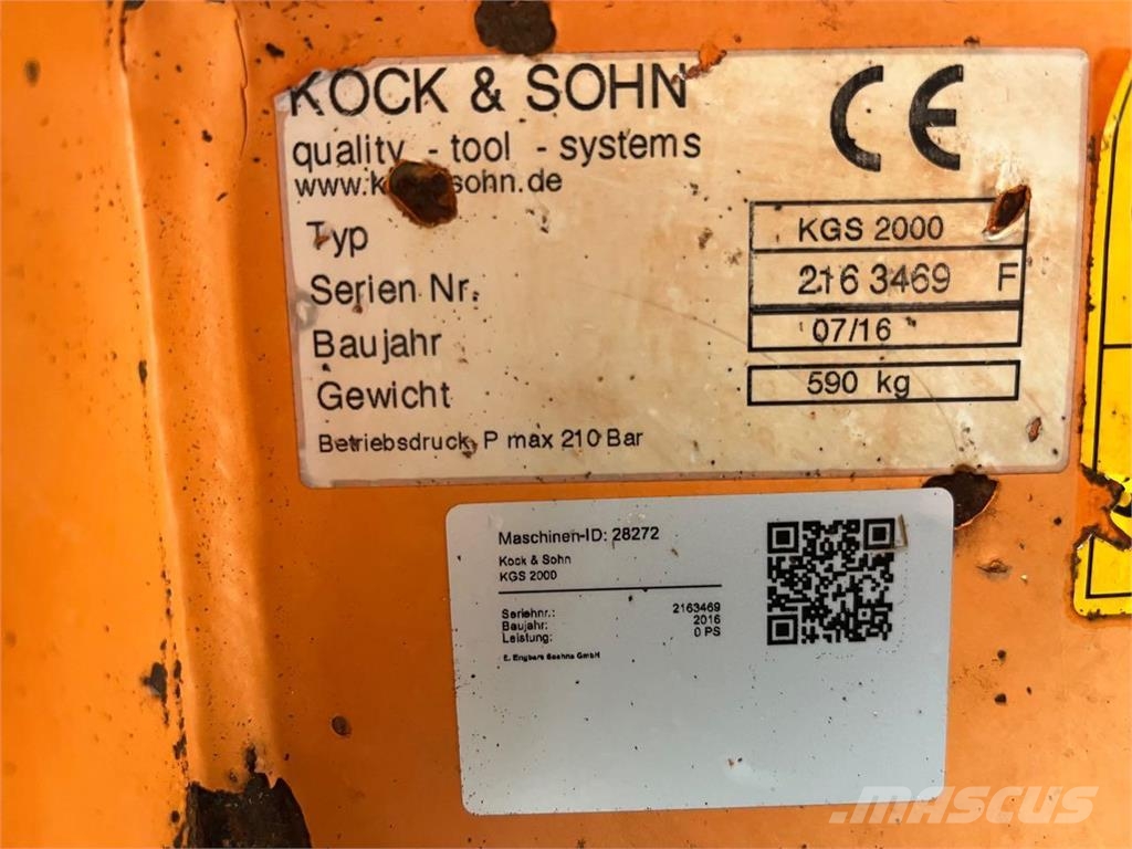 Kock & Sohn KGS 2000 Egyéb mezőgazdasági gépek