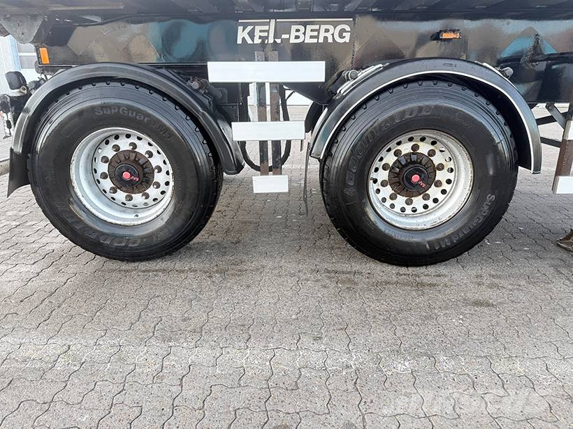 Kel-Berg City tipper / City-Alukastenmulde Kipper 24m3 نصف مقطورات قلابة