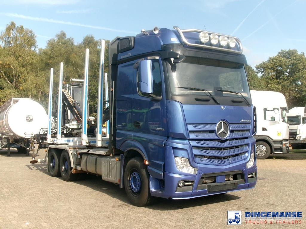 Mercedes-Benz Actros 2663 6x4 Euro 6 loglift F96 crane timber tr Timber trucks