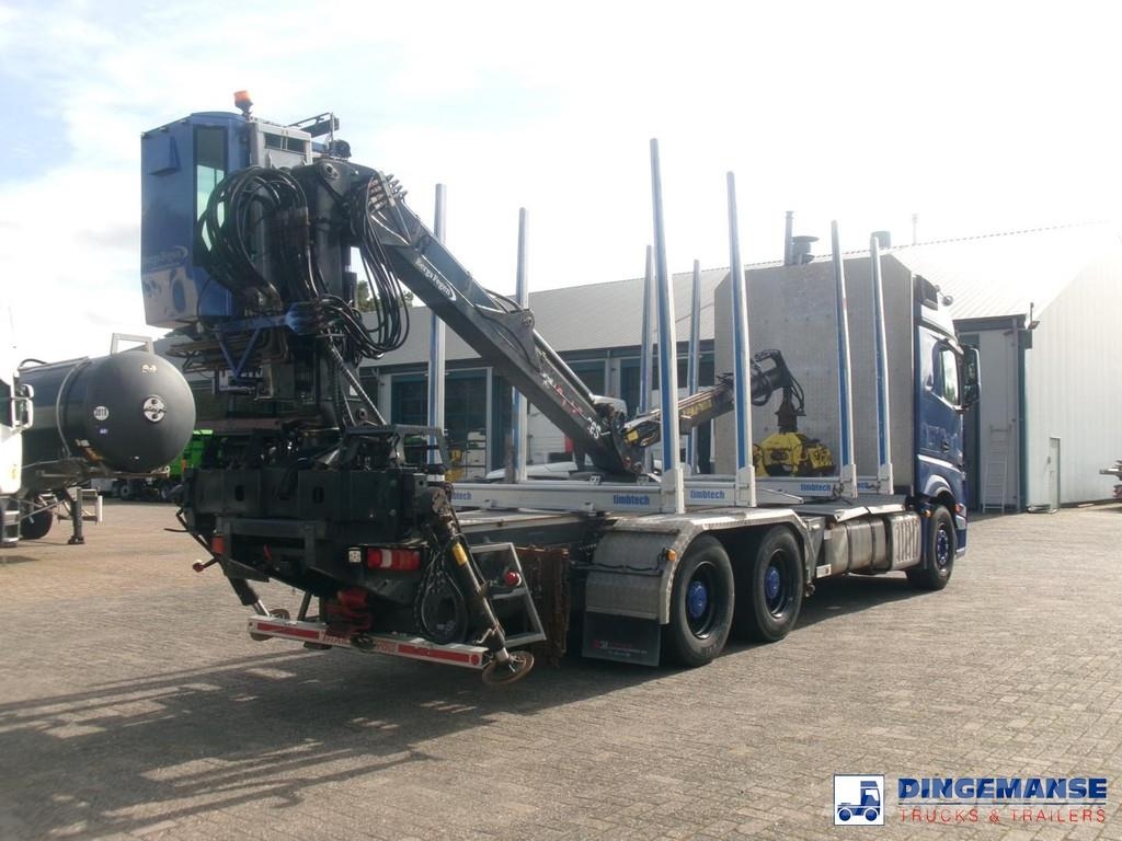 Mercedes-Benz Actros 2663 6x4 Euro 6 loglift F96 crane timber tr Timber trucks