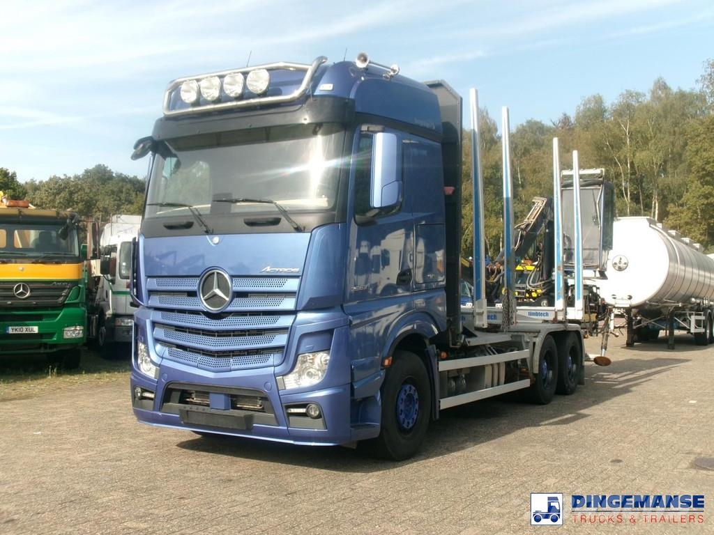 Mercedes-Benz Actros 2663 6x4 Euro 6 loglift F96 crane timber tr Timber trucks