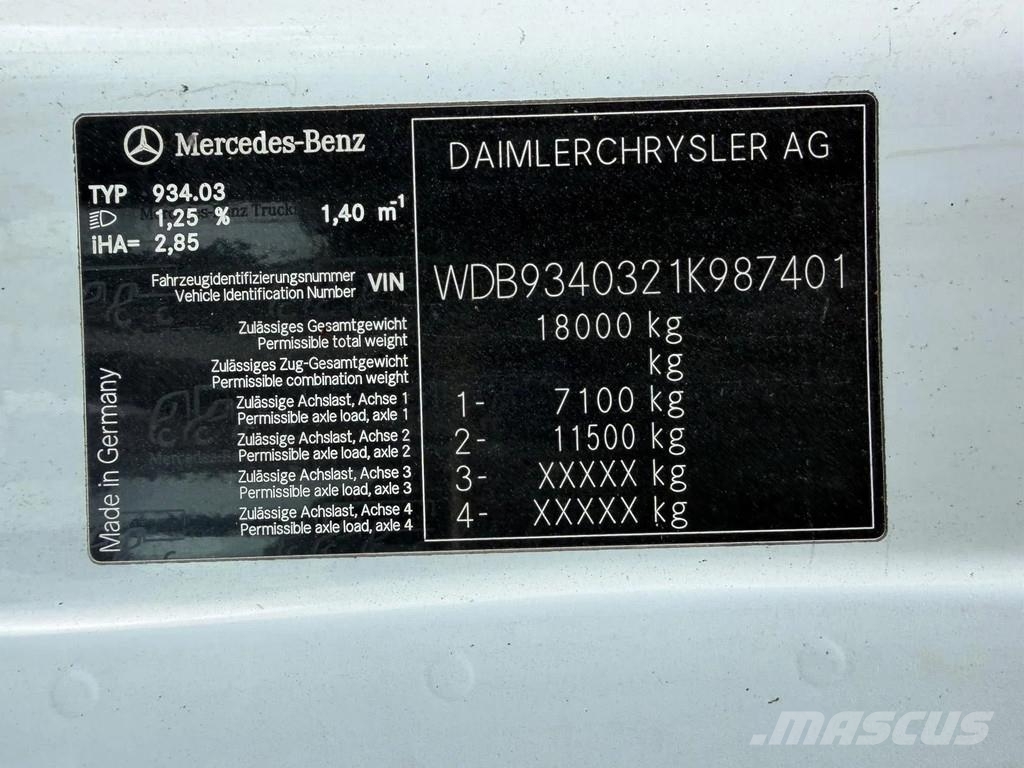 Mercedes-Benz Actros 1844 Tractor - V6 - MP2 - EPS Gearbox - 3 P Sattelzugmaschinen