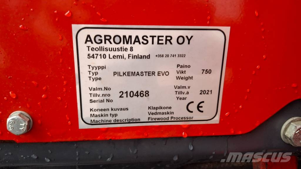 Pilkemaster Evo 36 vähän ajettu tieliikennemalli polttomoottorilla Wood splitters and cutters