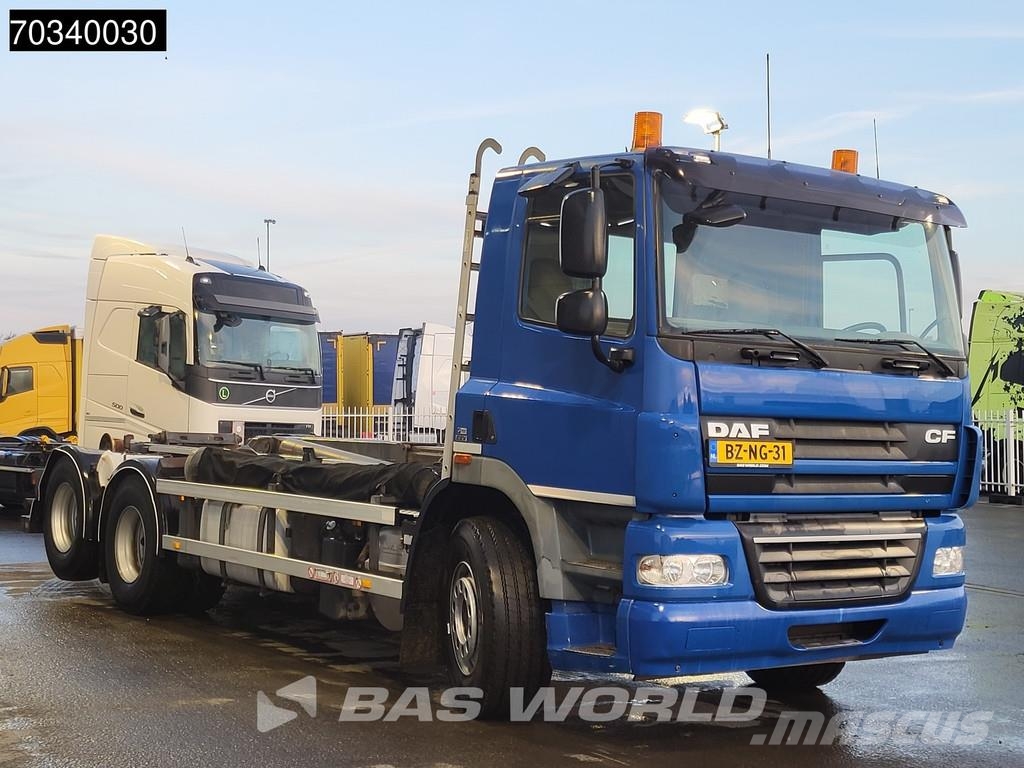 DAF CF85.410 6X2 NL-Truck VDL S-21 6200 container syst Rol kiper kamioni sa kukom za podizanje tereta