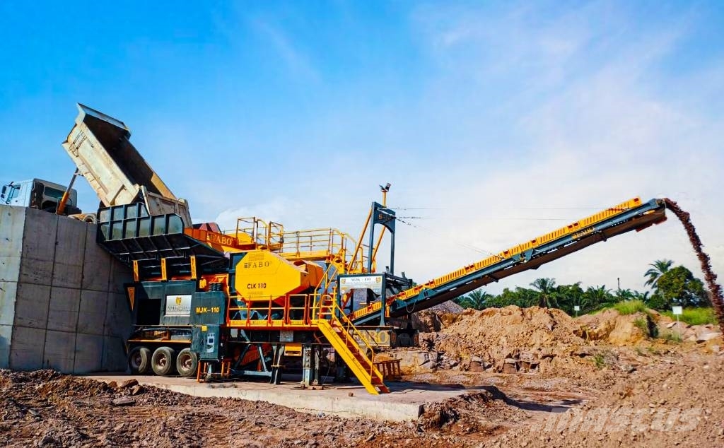 Fabo Mobile Backenbrechanlage der Serie MJK110 Trituradores móveis