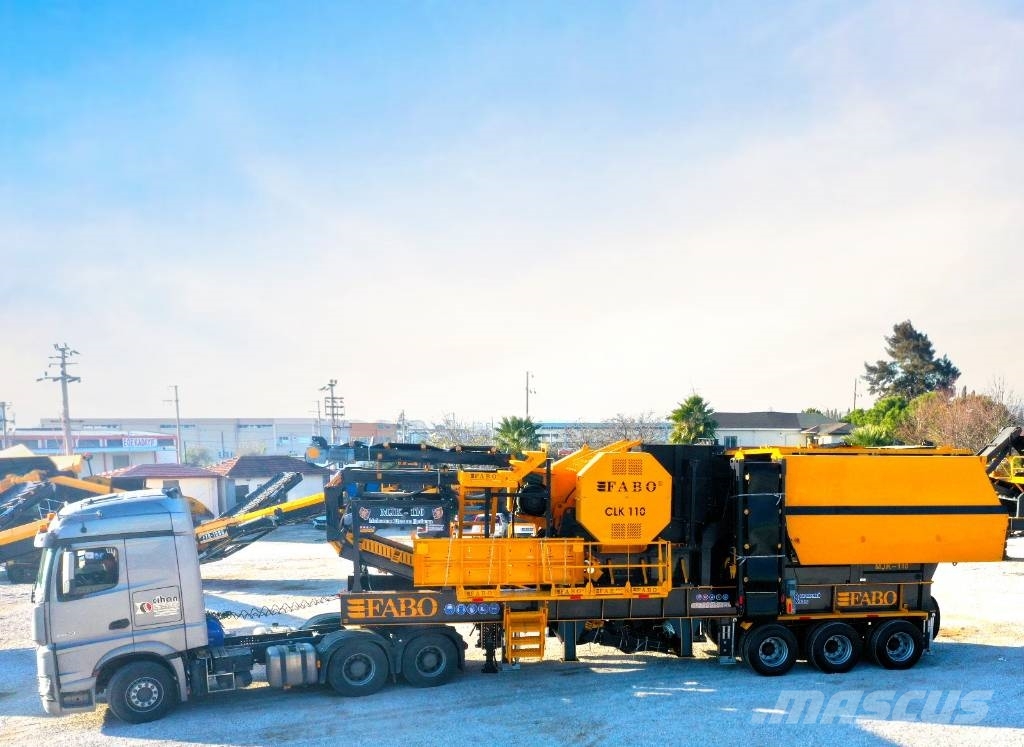 Fabo Mobile Backenbrechanlage der Serie MJK110 Trituradores móveis