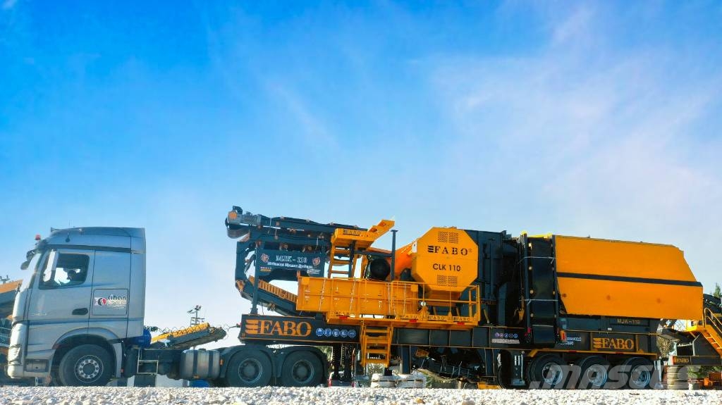 Fabo Mobile Backenbrechanlage der Serie MJK110 Trituradores móveis