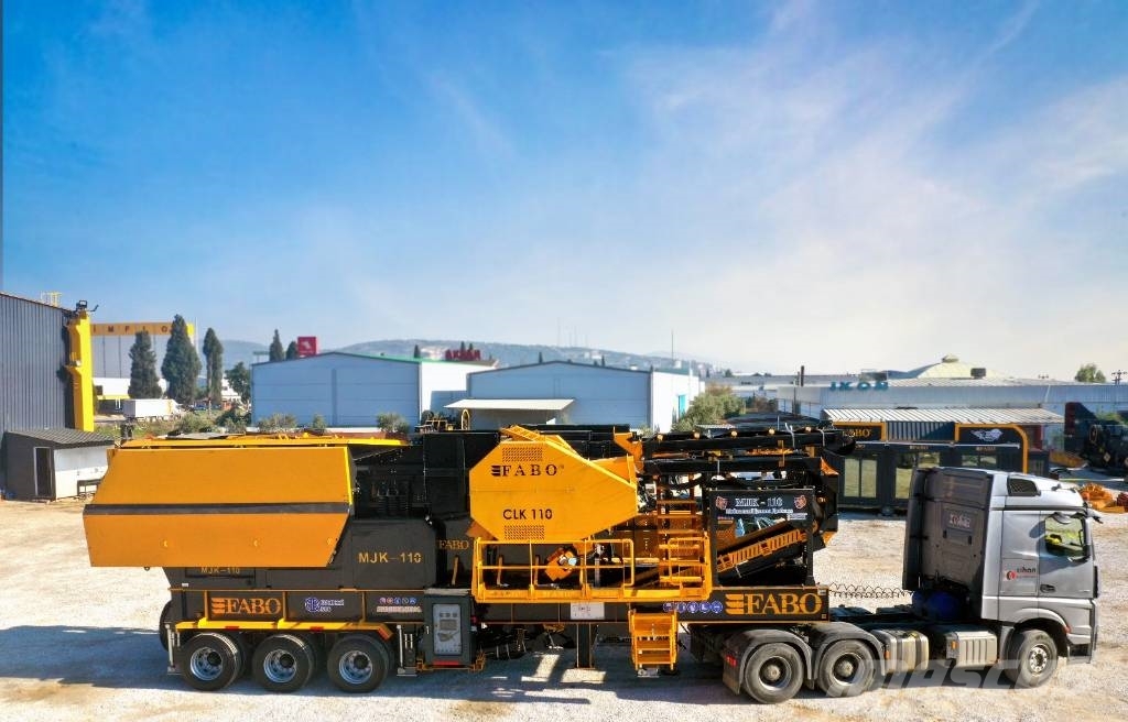 Fabo Mobile Backenbrechanlage der Serie MJK110 Trituradores móveis