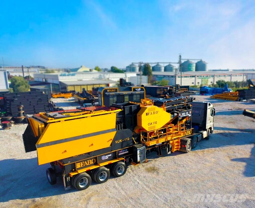 Fabo Mobile Backenbrechanlage der Serie MJK110 Trituradores móveis