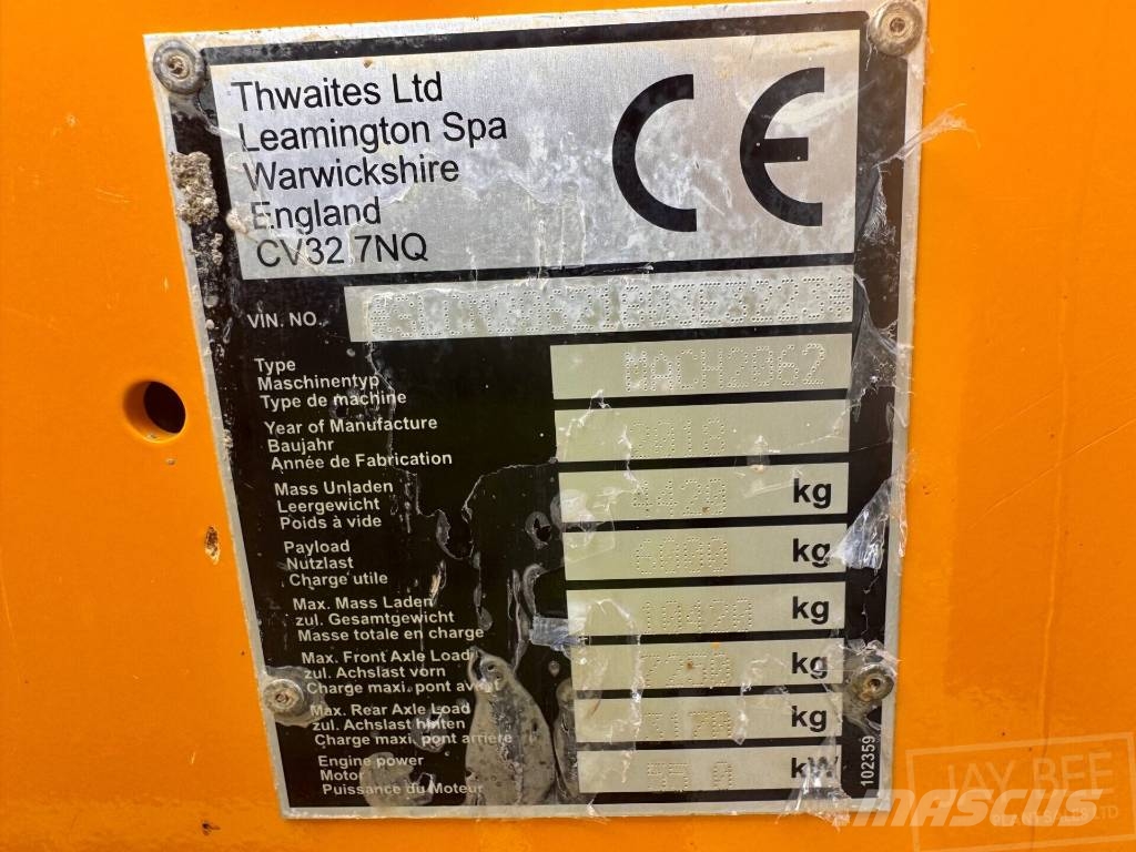 Thwaites 6T Swivel Site dumpers