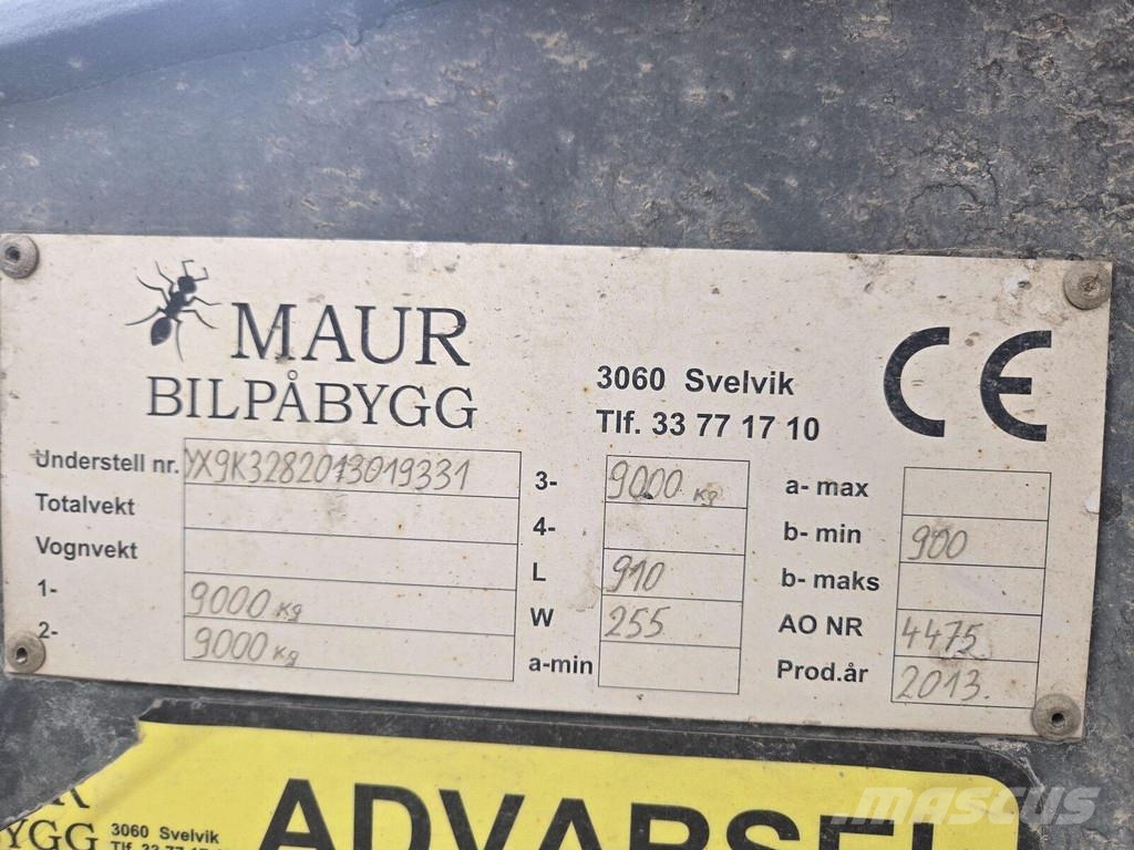 Maur 3 AXEL Sklápěcí přívěsy